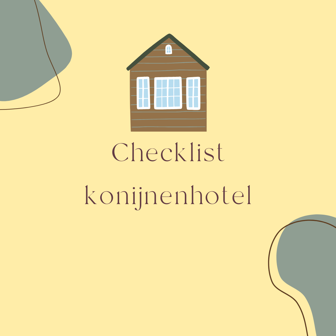 Checklist konijnenhotel